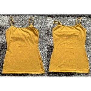 EXPRESS (S) x2 Mustard Yellow Original Best Loved Bra Fitted Cami Honey Golden
